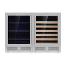 Ultimate Under-Bench Wine & Beverage Refrigerator Combo with Low-E Glass Door
