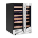24-Inch Under-Counter Dual Zone Wine Cooler with Low-E Glass Door by KingsBottle.com