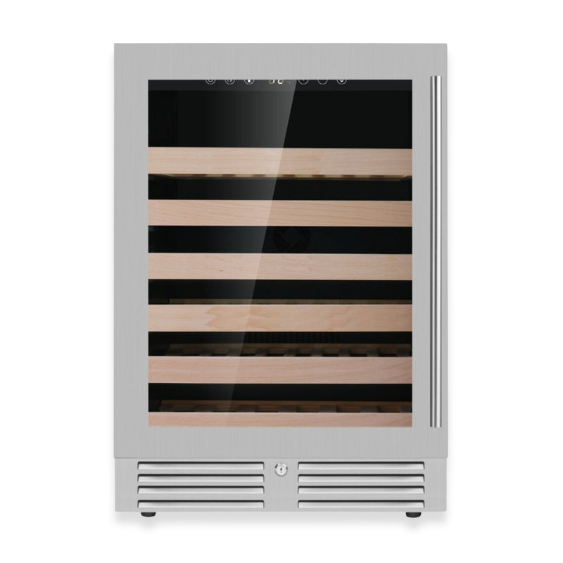 24-Inch Under-Counter Single Zone Wine Cooler with Low-E Glass Door