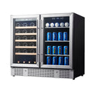 36-inch Beer and Wine Cooler Combination with Low-E Glass Door
