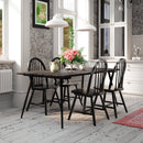 Set of 2 Vintage Windsor Wood Chair with Spindle Back for Dining Room