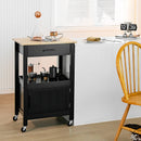 Kitchen Island with Storage Drawer and 3 Hooks