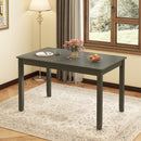 48-Inch Wooden Dining Table for 4 People Rectangular Kitchen Table with Rubber Wood Legs