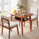 3-Piece Dining Table Set for 2 with Upholstered Chairs