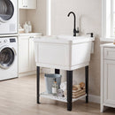 14.5 Gal Utility Sink with Rotating Faucet & Adjustable Legs