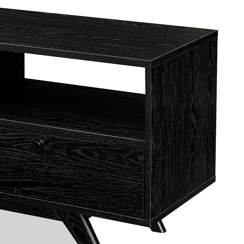 Mid-Century Kela Modern 3-Door TV Stand