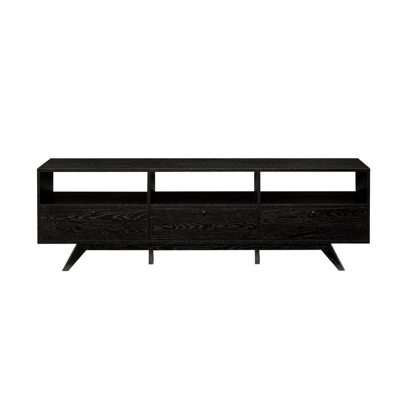 Mid-Century Kela Modern 3-Door TV Stand