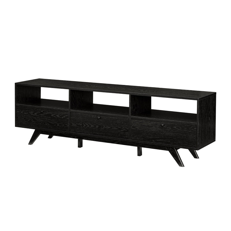 Mid-Century Kela Modern 3-Door TV Stand