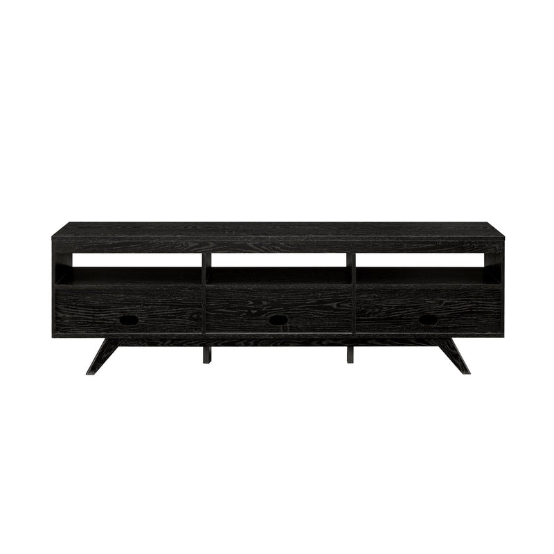 Mid-Century Kela Modern 3-Door TV Stand