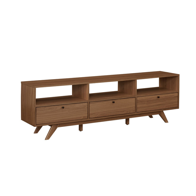 Mid-Century Kela Modern 3-Door TV Stand