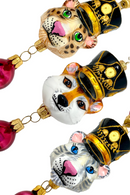 KRG Animal Generals Polish Glass Christmas Garland