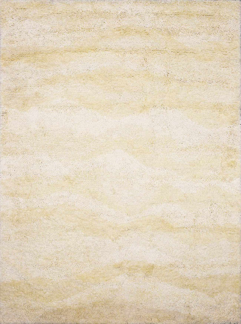 Kettering Solid Cream Wool Shag Rug