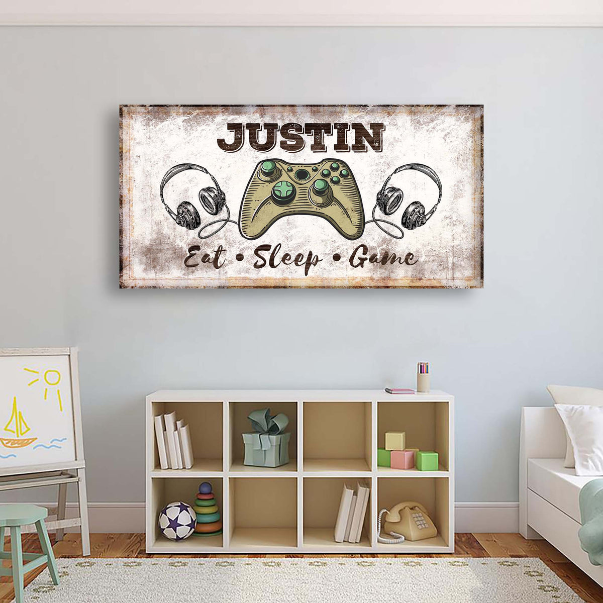 Eat Sleep Game Sign, photo 2 of 7