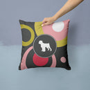 Black Russian Terrier Throw Pillow - 14x14 Decorative Pillow – Art for Your Home & Patio