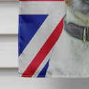 Jack Russell Terrier with English Union Jack British Flag House Flag 28x40 Porch Sleeve Pole Decorative Outside Yard Banner Artwork Wall Hanging, Polyester
