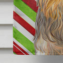 Candy Cane Holiday Christmas Yorkie / Yorkshire Terrier House Flag 28x40 Porch Sleeve Pole Decorative Outside Yard Banner Artwork Wall Hanging, Polyester