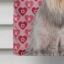 Hearts Love and Valentine's Day Schnauzer Flag Canvas House Size KJ1193CHF