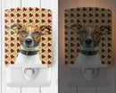 Fall Leaves Jack Russell Terrier Ceramic Night Light Compact, UL-Certified, Ideal for Bedroom, Bathroom, Nursery, Hallway, Kitchen, 6x4x3, Multicolor
