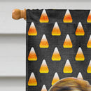 Candy Corn Halloween Jack Russell Terrier House Flag 28x40 Porch Sleeve Pole Decorative Outside Yard Banner Artwork Wall Hanging, Polyester