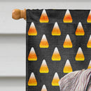 Candy Corn Halloween Schnauzer House Flag 28x40 Porch Sleeve Pole Decorative Outside Yard Banner Artwork Wall Hanging, Polyester