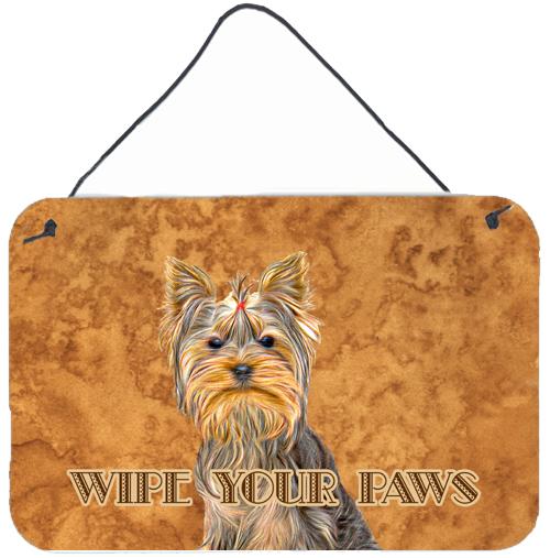 Yorkie / Yorkshire Terrier Wipe your Paws Wall or Door Hanging Prints KJ1219DS812