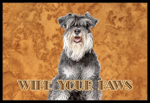 Schnauzer Wipe your Paws Indoor or Outdoor Mat 24x36 KJ1221JMAT