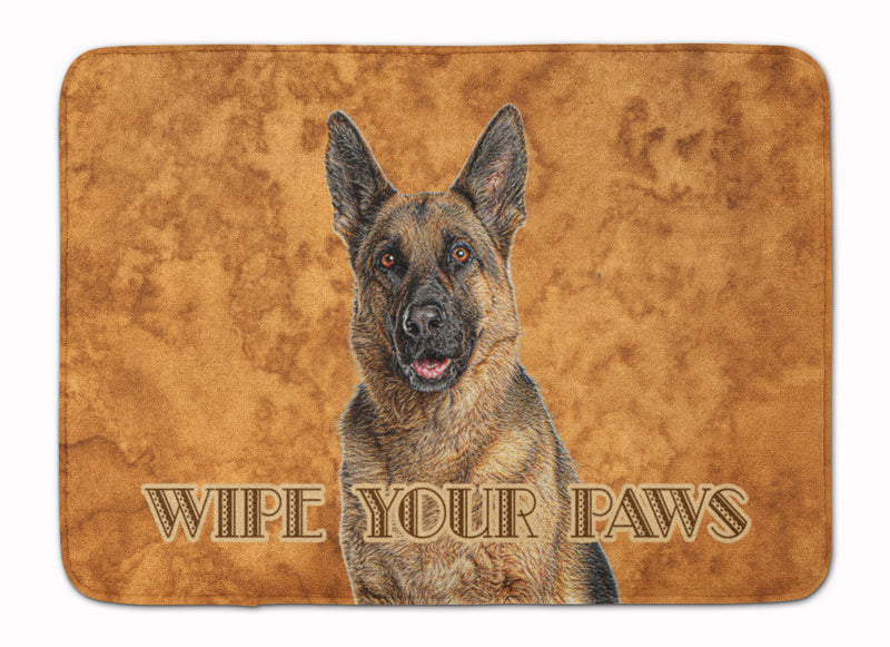 German Shepherd Wipe your Paws Machine Washable Memory Foam Mat