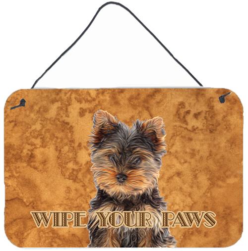 Yorkie Puppy / Yorkshire Terrier Wipe your Paws Wall or Door Hanging Prints KJ1223DS812