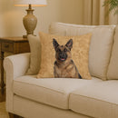 Jack Russell Terrier Decorative Throw Pillow 14x14 Indoor Outdoor Accent Cushion, Fabric Cover with Insert for Sofa, Bed, Porch & Living Room