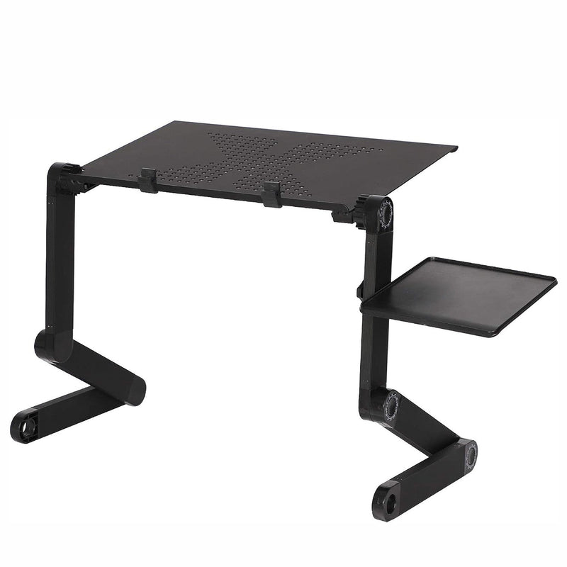 Foldable Adjustable Portable Laptop Table Stand Ergonomic Desk with Mouse Pad