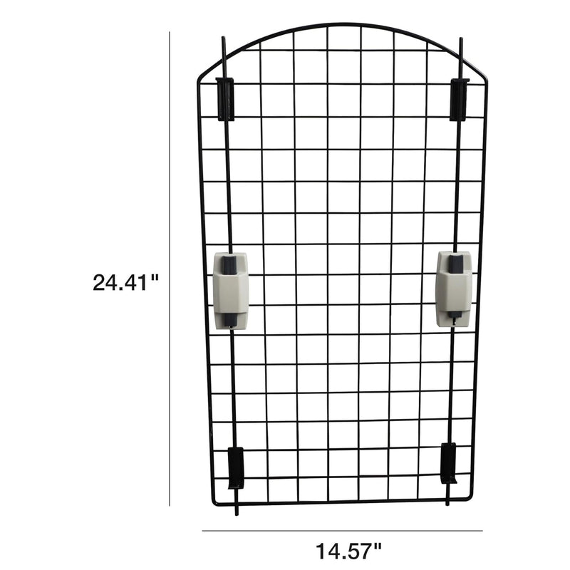 Outdoor Use Pet Dog House, Kennel Replacement Door, 24.41"Lx14.57"W, Black