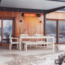 1500W Outdoor Patio Infrared Heater Electric Wall-Mounted with 2 Power Settings Remote Control Overheat Protection