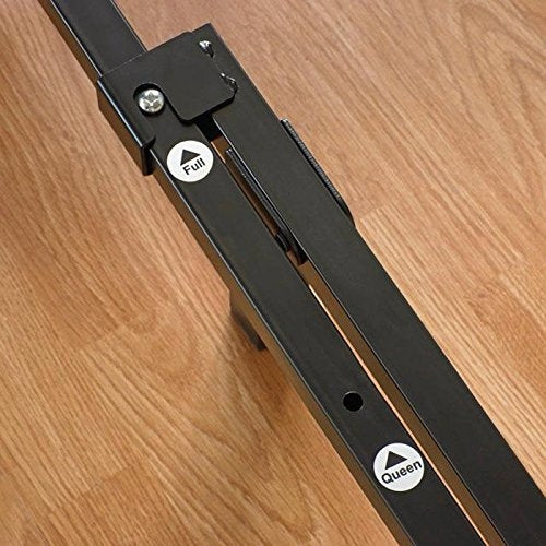King size 9-Leg Adjustable Metal Bed Frame with Headboard Brackets, photo 2 of 2