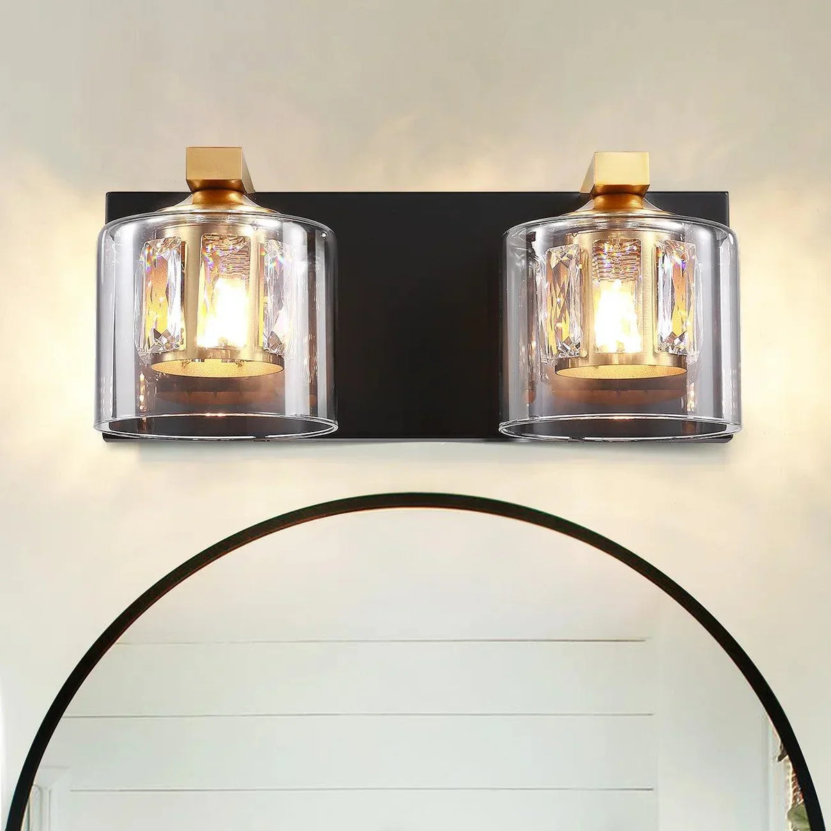 Kolt Chrome Modern 2-Light Bathroom Vanity Light, photo 15 of 21