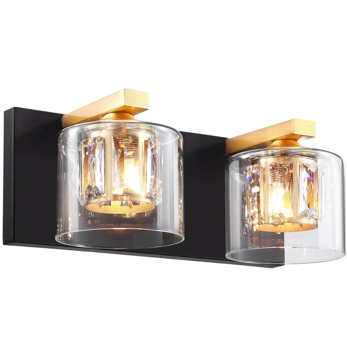 Kolt Chrome Modern 2-Light Bathroom Vanity Light, photo 16 of 21