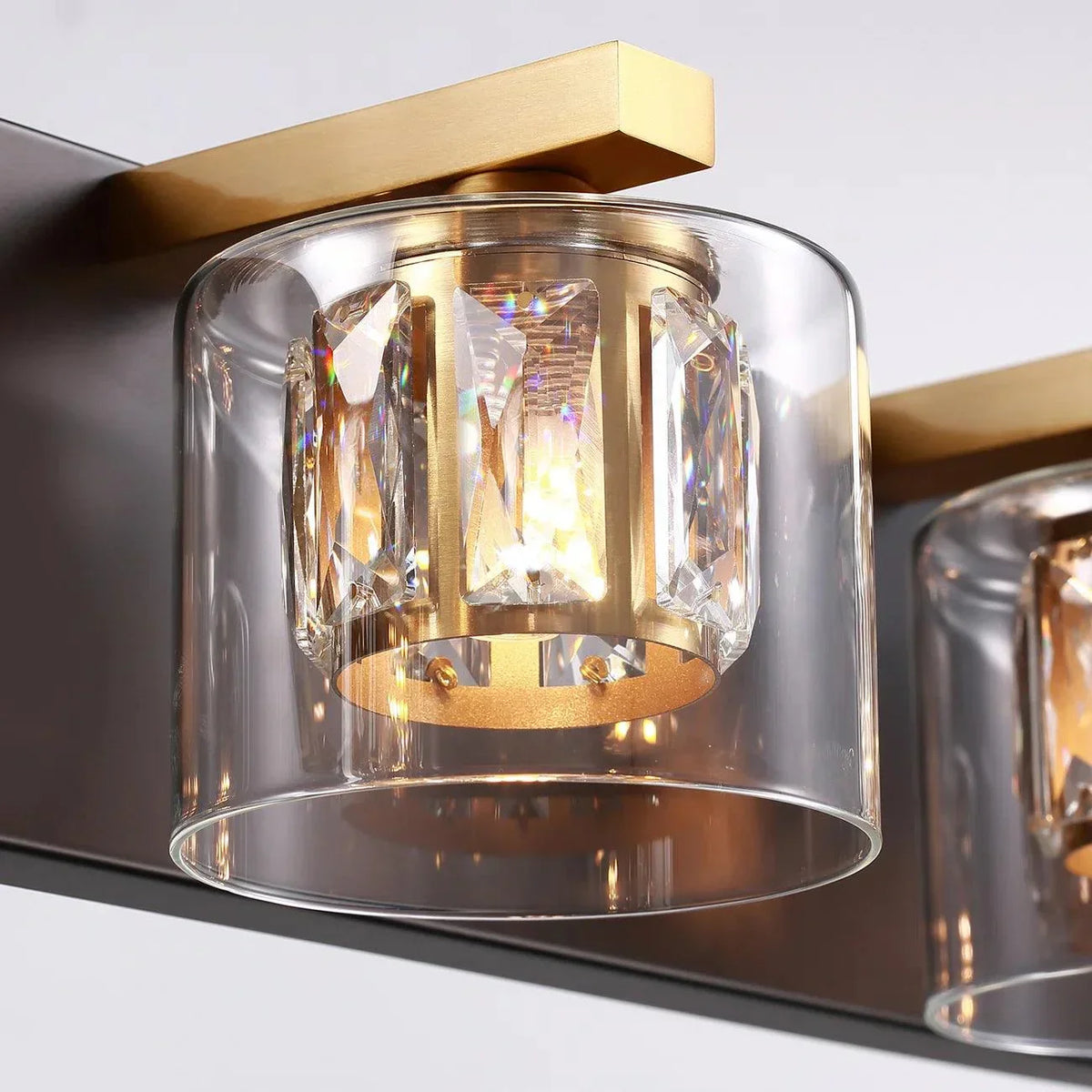 Kolt Chrome Modern 2-Light Bathroom Vanity Light, photo 19 of 21