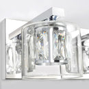 Kolt Chrome Modern 2-Light Bathroom Vanity Light