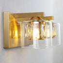 Kolt Chrome Modern 2-Light Bathroom Vanity Light