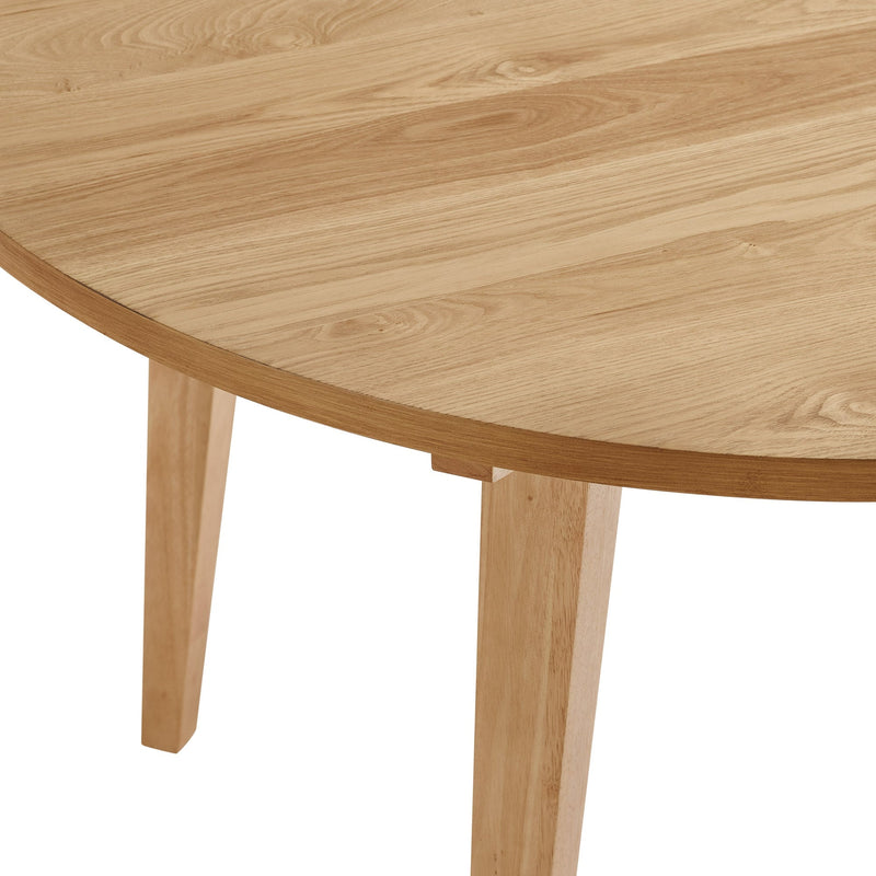 Kochi Minimalist Solid Wood Round Dining Table