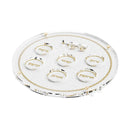 Woven Leather Seder Plate by Feldart