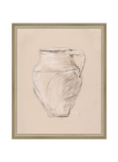 Vase Drawing Sepia