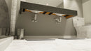 The Original Floating Bathroom Vanity Kit™ with Orange Waterproof Board & Original Vanity Bracket®
