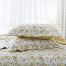 Kasentex 100% Cotton Summer Ultra Soft Floral Design 3 Piece Reversible Bedding Set, Room Decor, Graduation Gifts