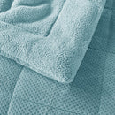 Kasentex Ultra Soft All Season Reversible Plush Sherpa Lined Comforter, Twin, Queen, King