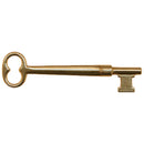Solid Brass Skeleton Key with Double Notched Bit Premium Architectural Key for Period Homes and Restoration Projects