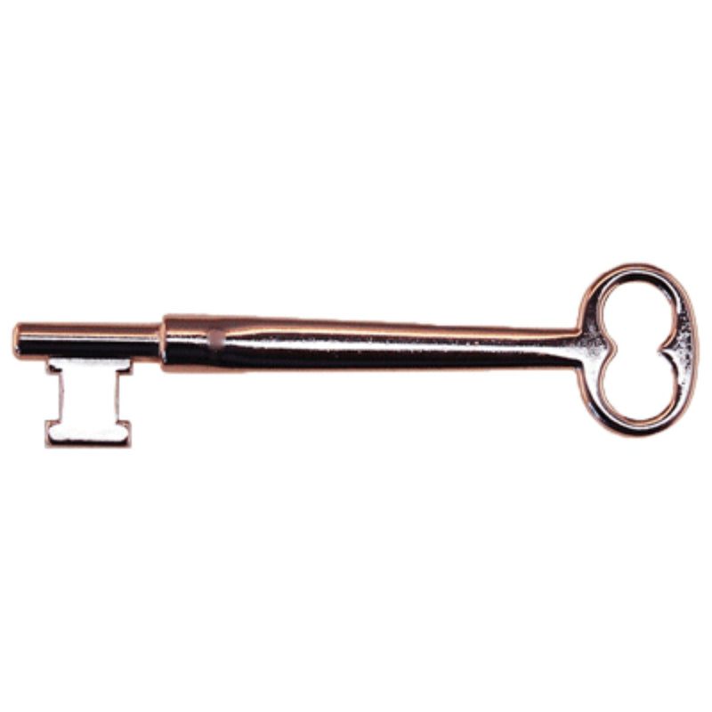 Solid Brass Skeleton Key with Double Notched Bit Premium Architectural Key for Period Homes and Restoration Projects