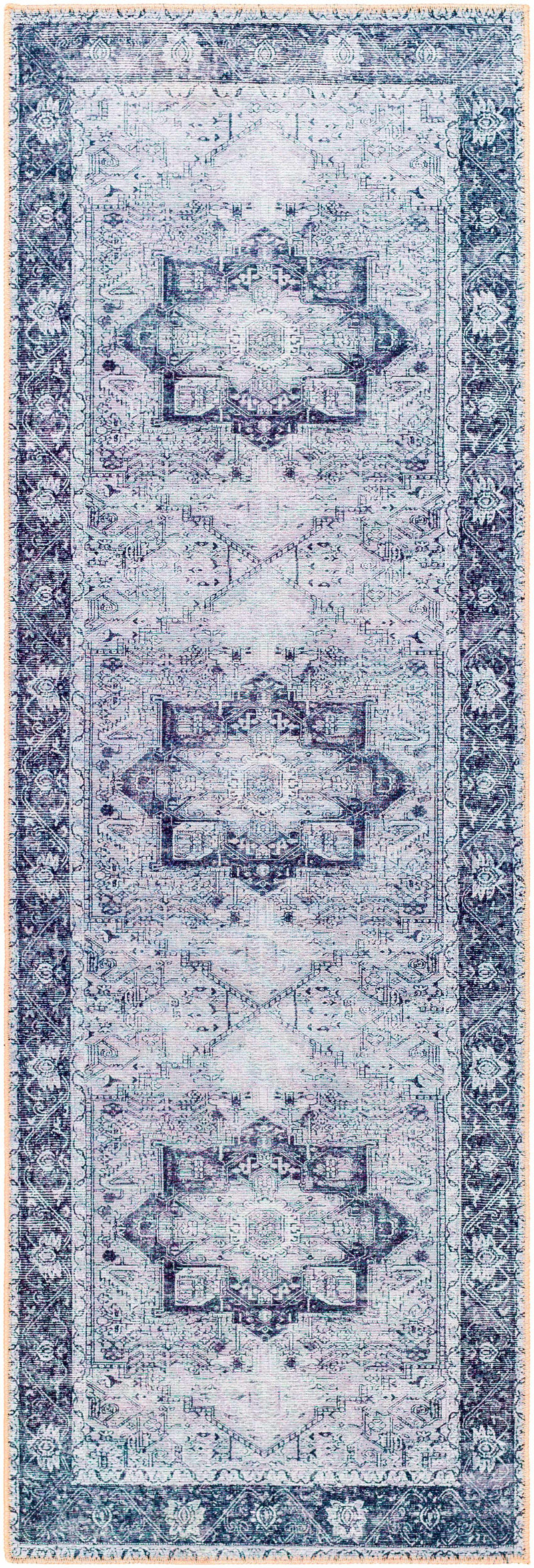 Rosman Gray Flat Pile Washable Rug - Limited Edition