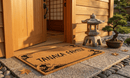 Kanagawa Wave Border Personalized Coir Mat