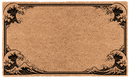 Kanagawa Wave Border Personalized Coir Mat