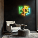 Pokemon Neon Sign, Uv Print Neon Art, Pika Uv Print Neon Sign, Neon Light,Neon Wall Art, Neon Sign,Neon Light Sign, Neon Gifts, Gift for Her